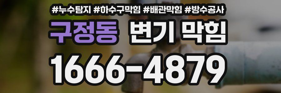 구정동 변기 막힘