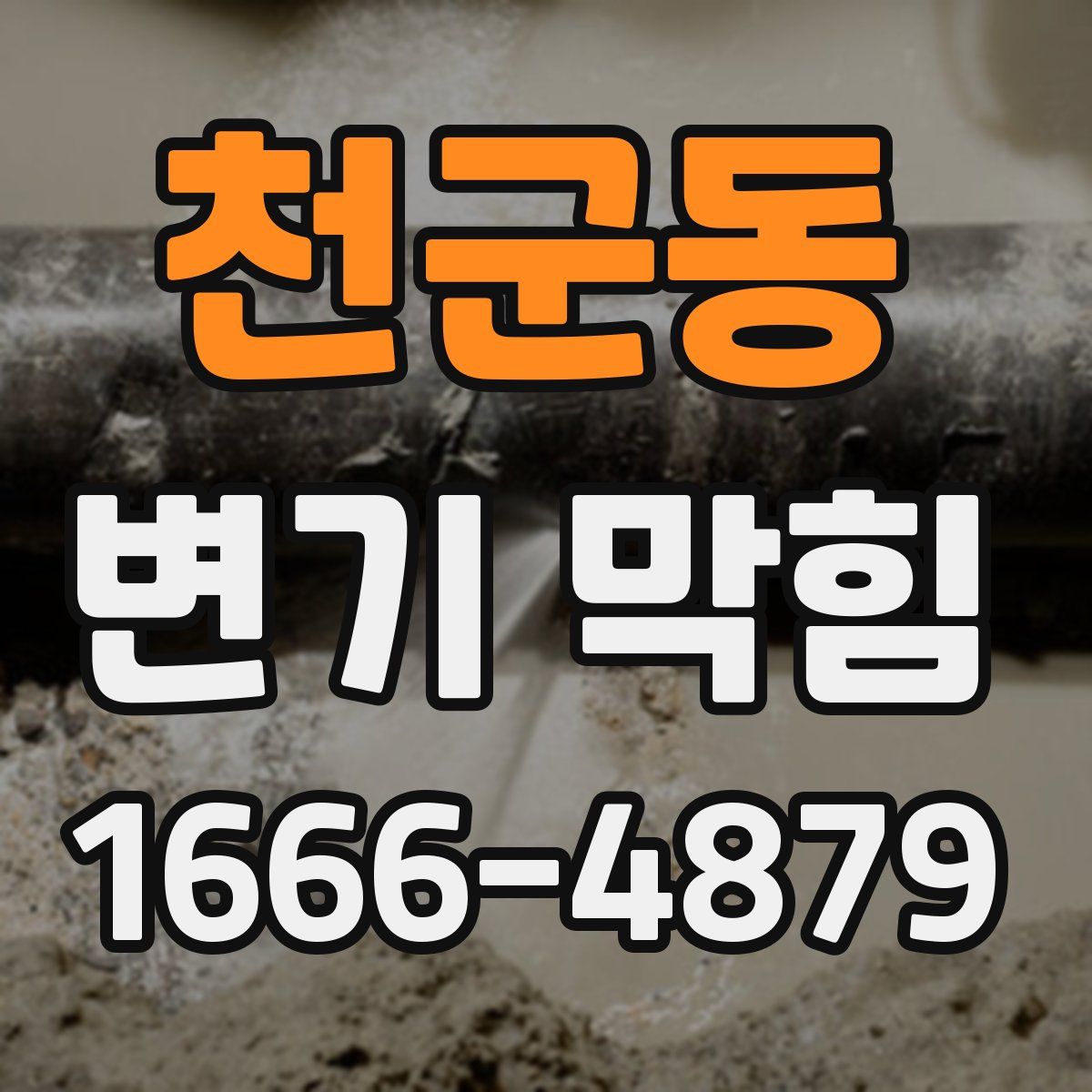 천군동 변기 막힘