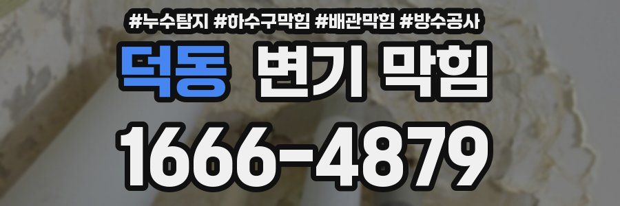 덕동 변기 막힘