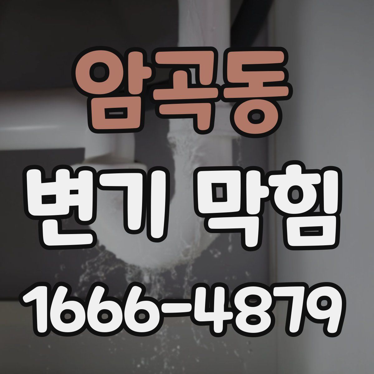 암곡동 변기 막힘