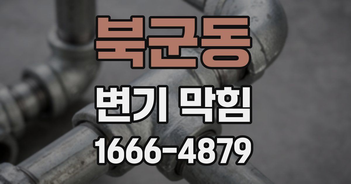 북군동 변기 막힘