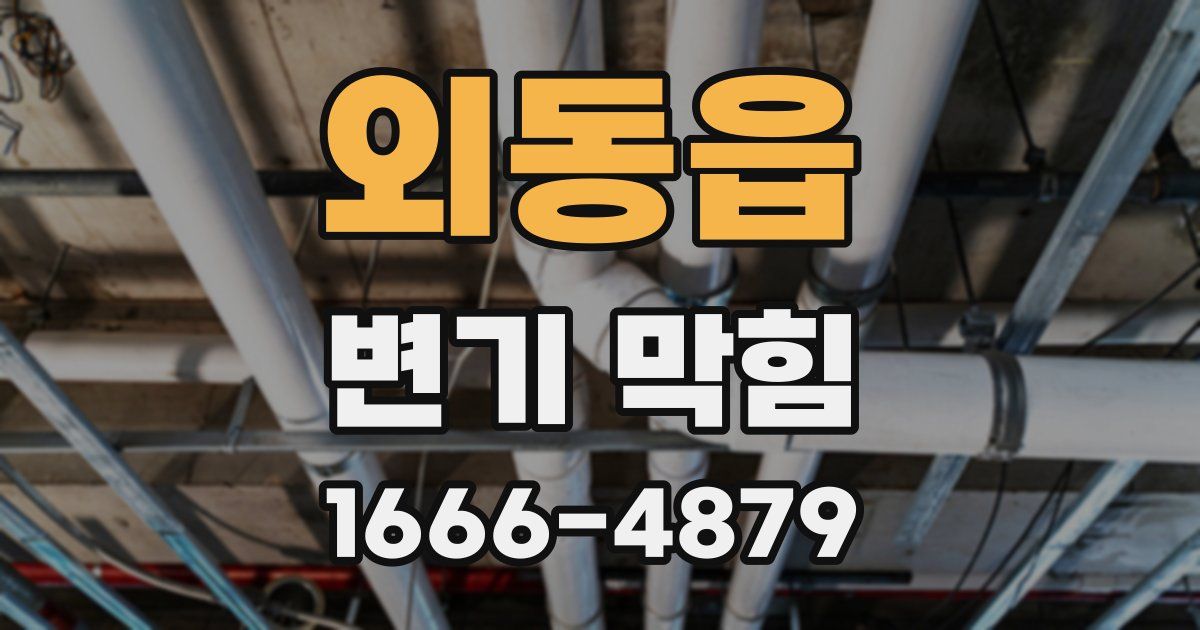 외동읍 변기 막힘