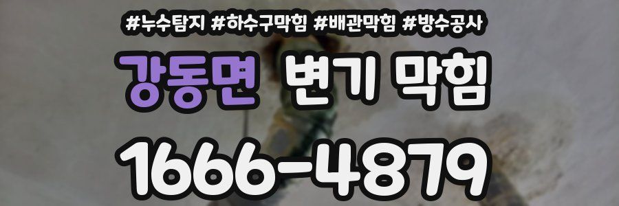 강동면 변기 막힘