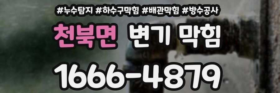 천북면 변기 막힘
