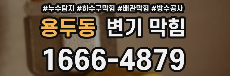 용두동 변기 막힘
