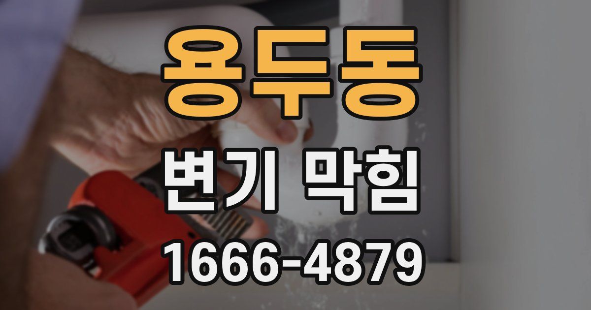용두동 변기 막힘