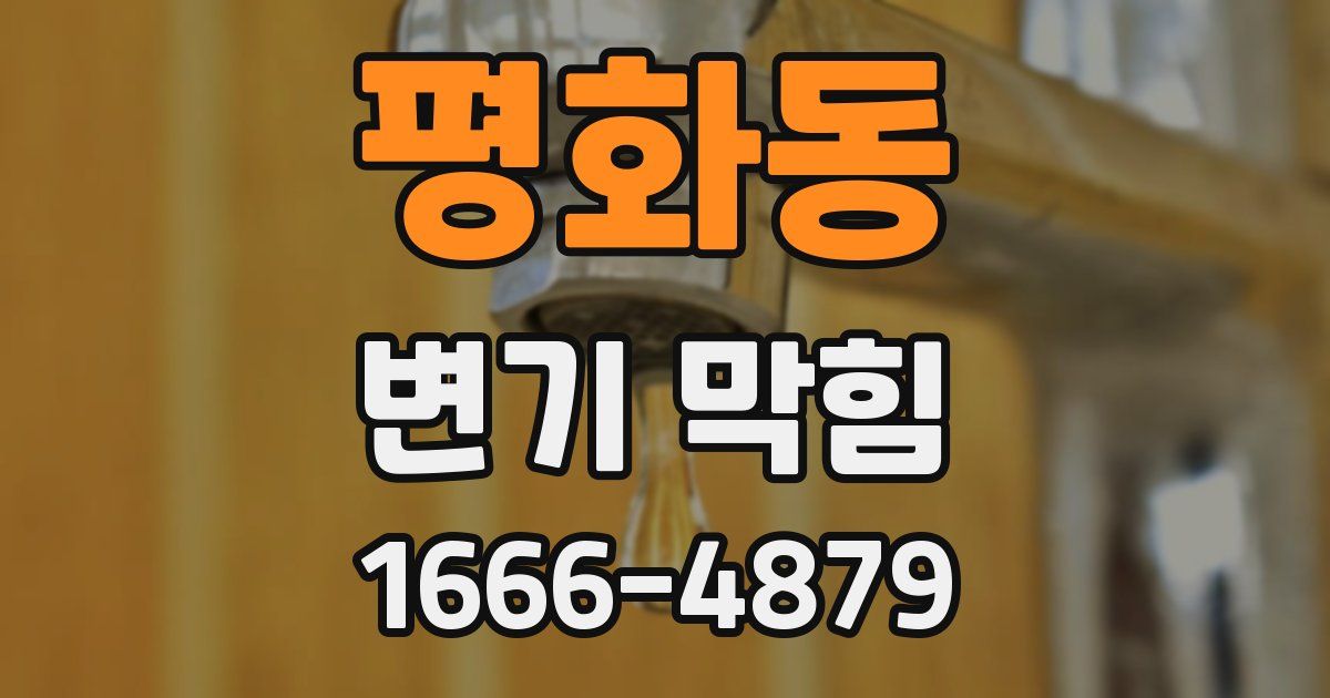 평화동 변기 막힘
