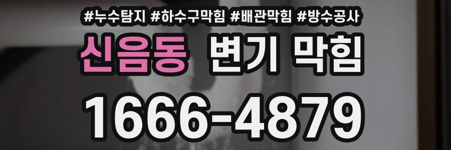 신음동 변기 막힘