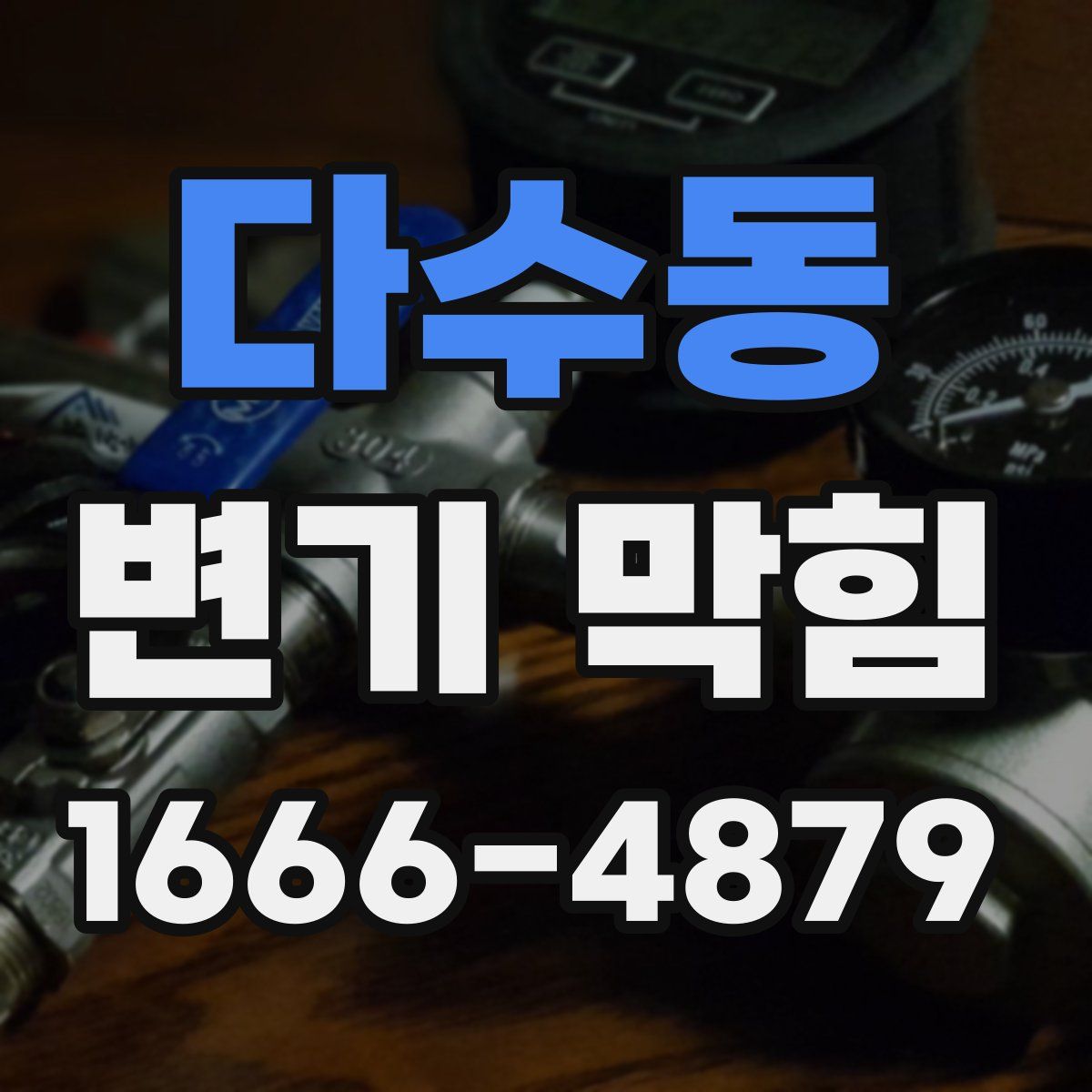 다수동 변기 막힘