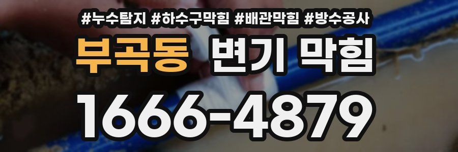 부곡동 변기 막힘