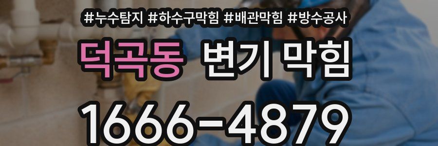 덕곡동 변기 막힘