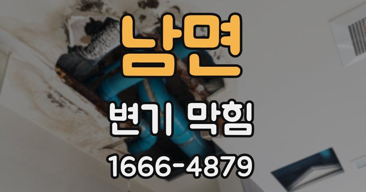 남면 변기 막힘