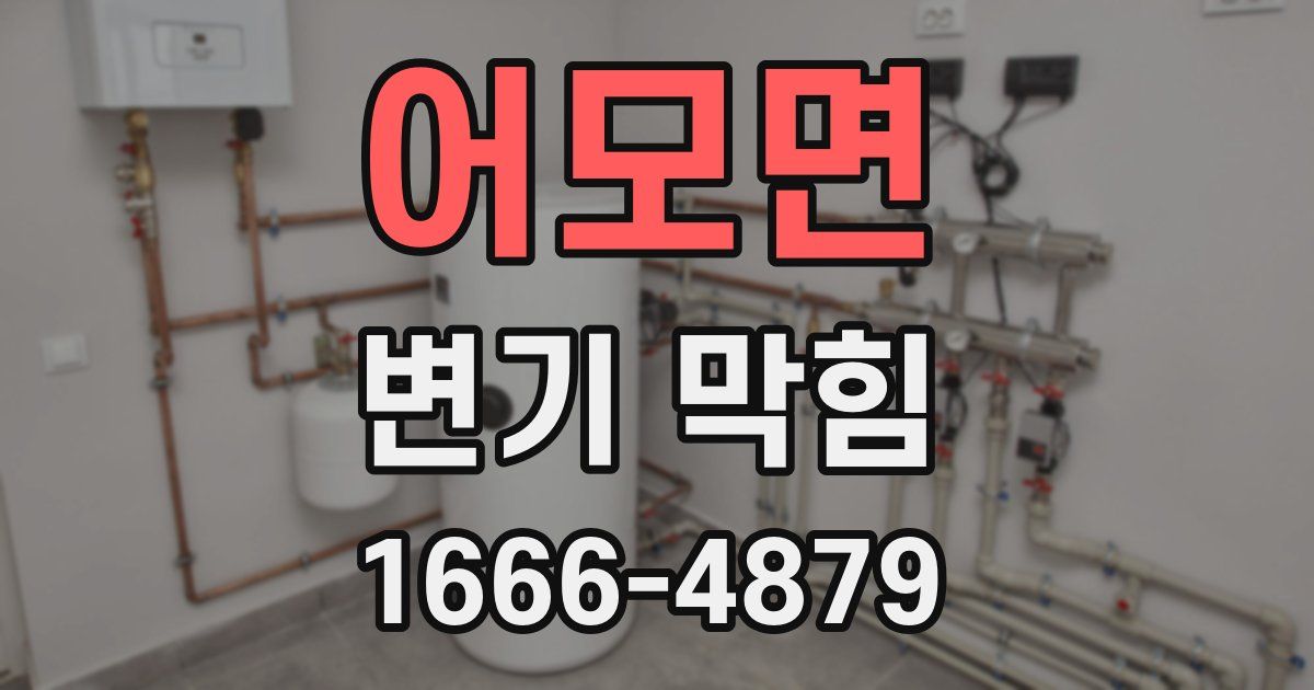 어모면 변기 막힘