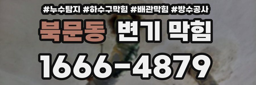 북문동 변기 막힘