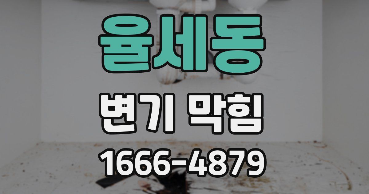 율세동 변기 막힘