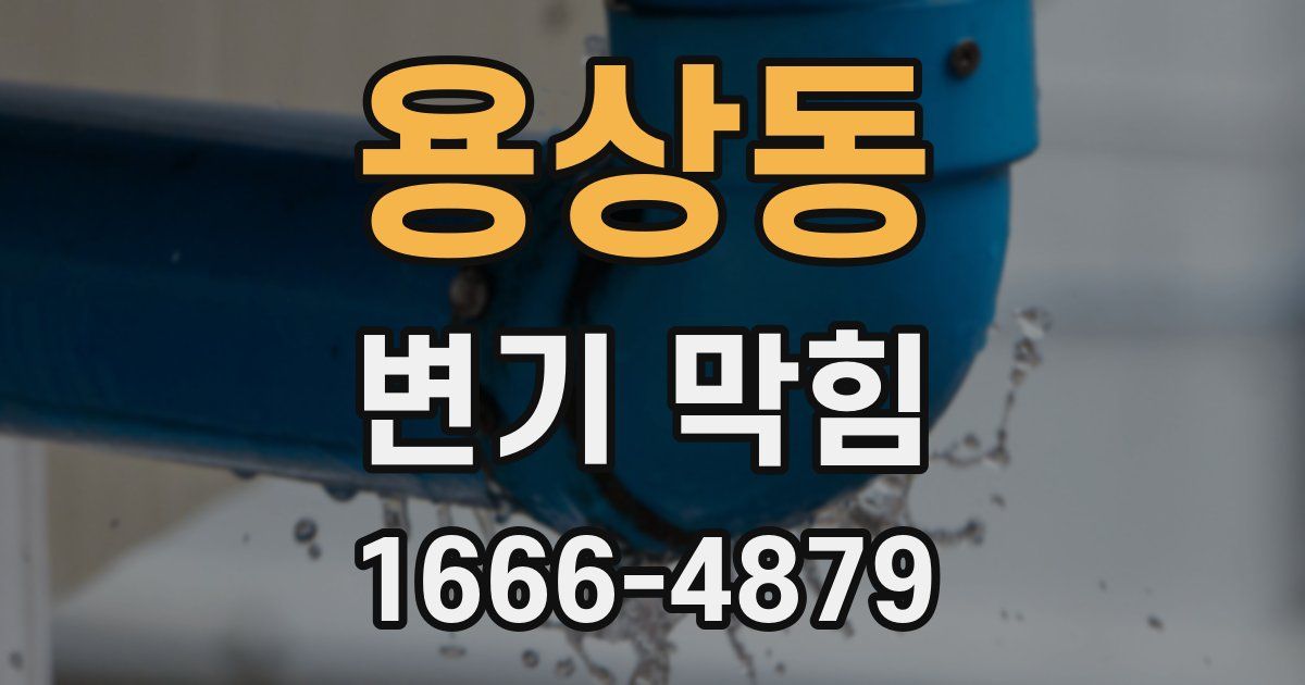 용상동 변기 막힘