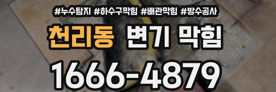 천리동 변기 막힘