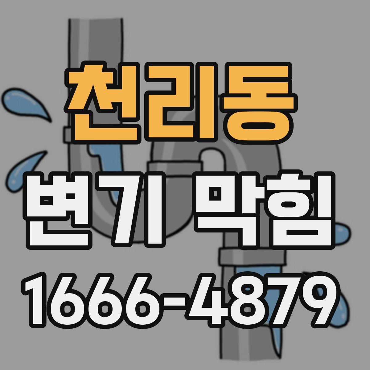 천리동 변기 막힘