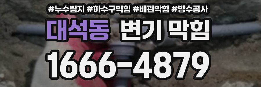 대석동 변기 막힘