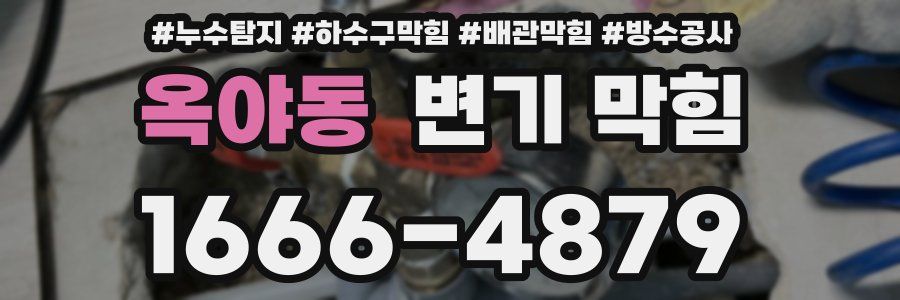 옥야동 변기 막힘