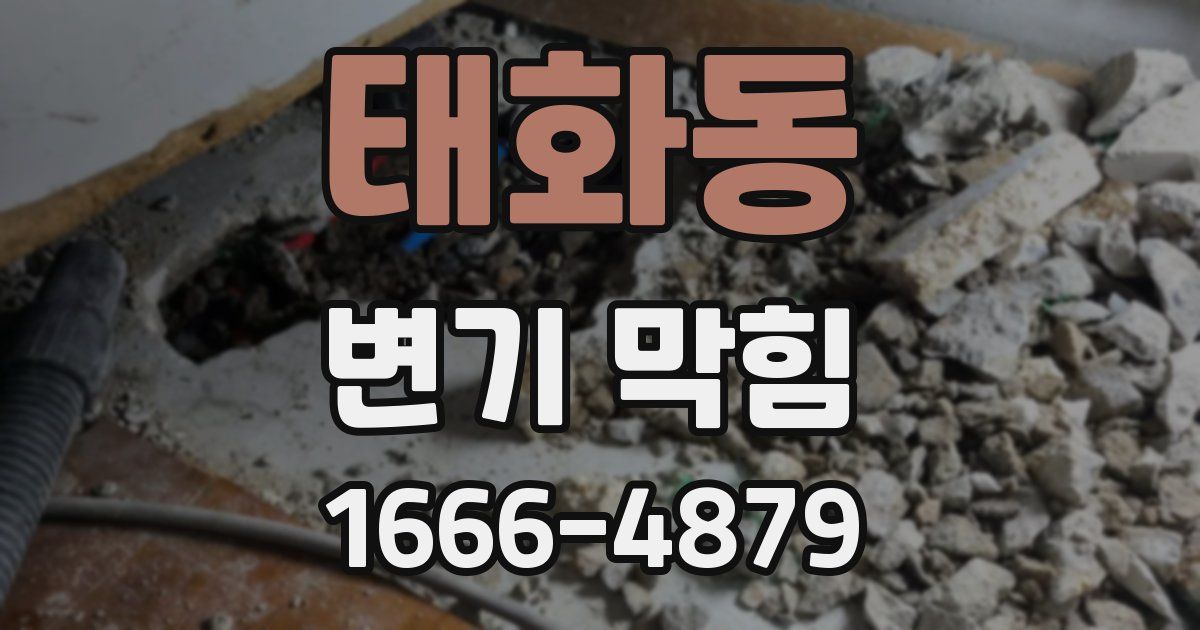 태화동 변기 막힘
