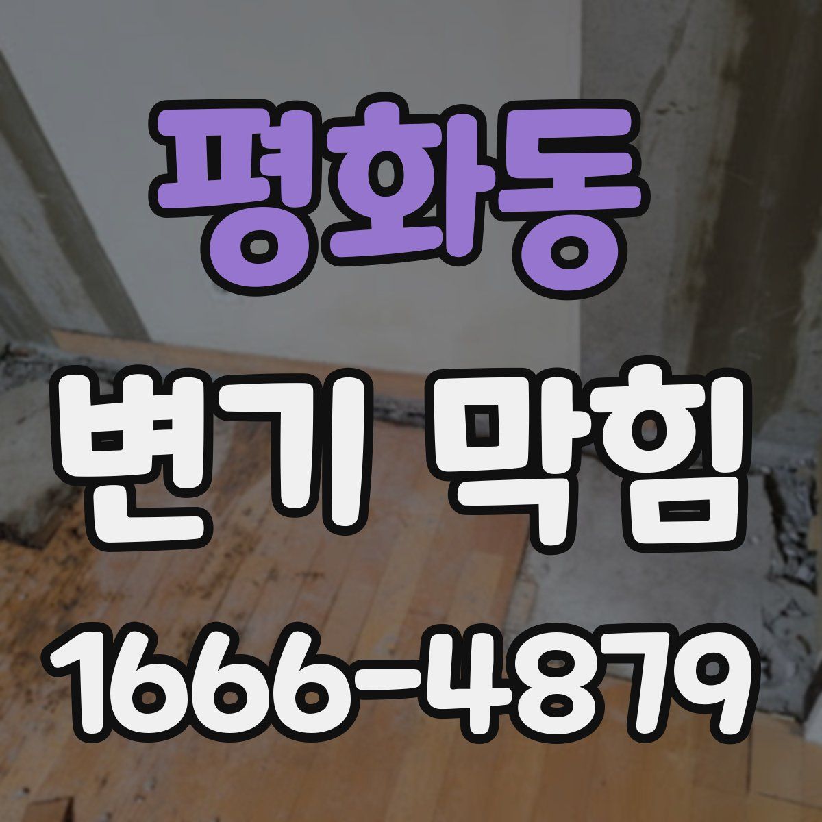 평화동 변기 막힘