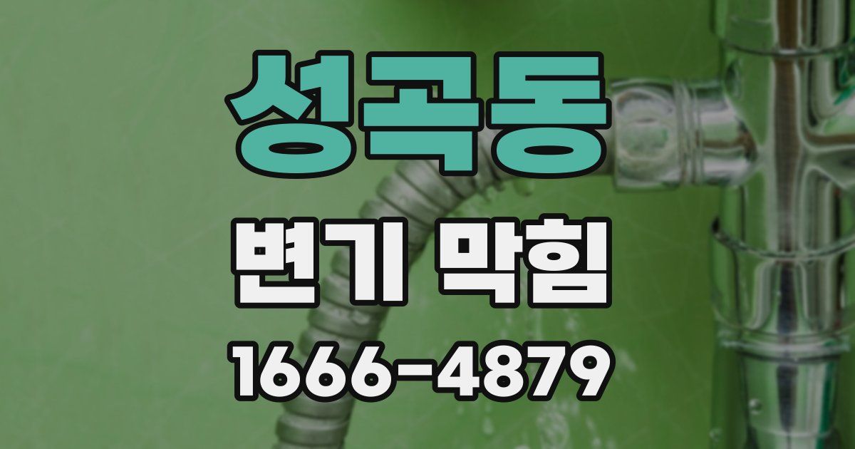 성곡동 변기 막힘
