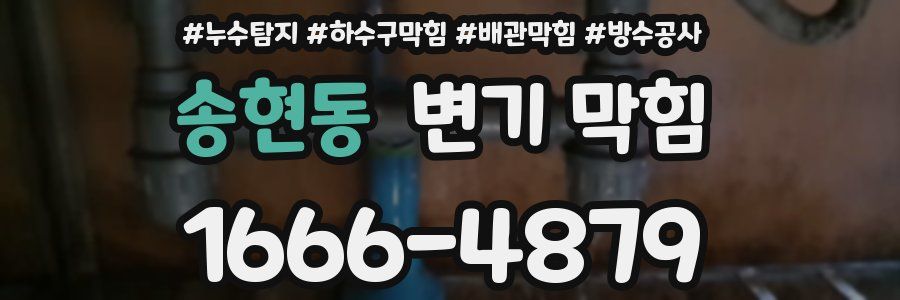 송현동 변기 막힘