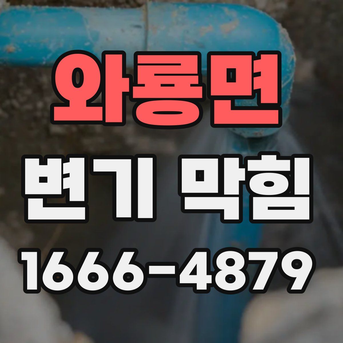 와룡면 변기 막힘