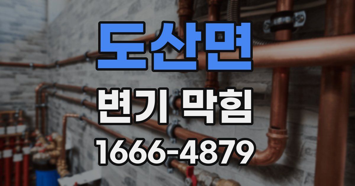 도산면 변기 막힘
