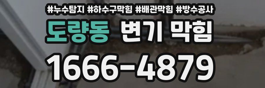 도량동 변기 막힘