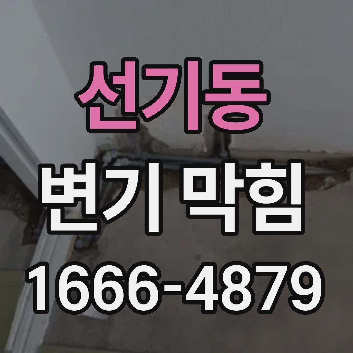선기동 변기 막힘
