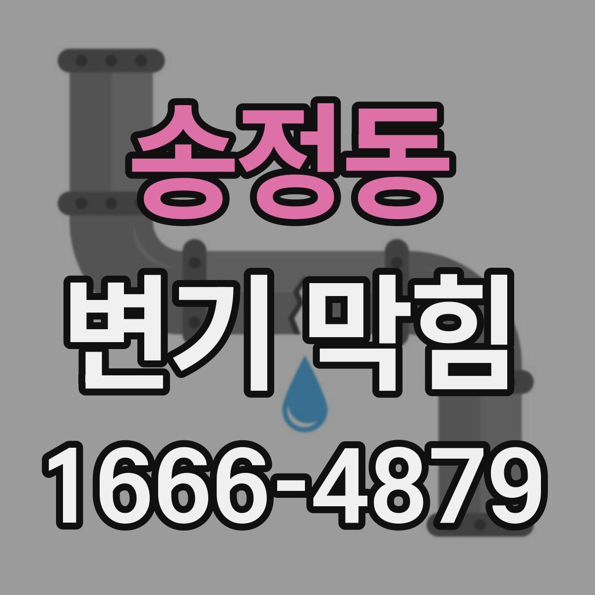 송정동 변기 막힘