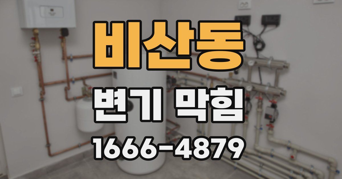 비산동 변기 막힘