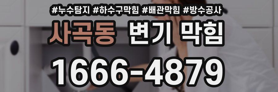 사곡동 변기 막힘