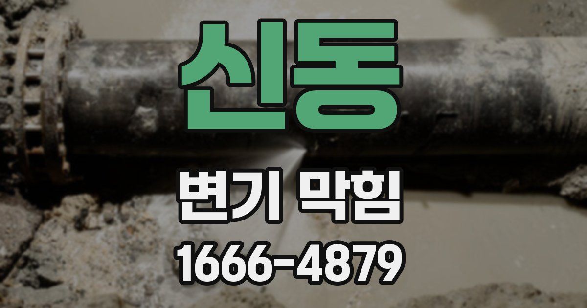 신동 변기 막힘