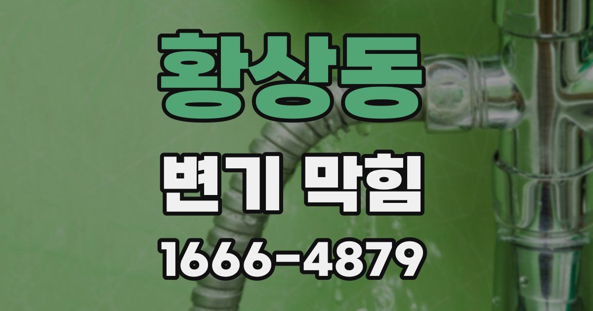 황상동 변기 막힘