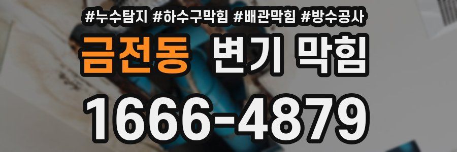 금전동 변기 막힘
