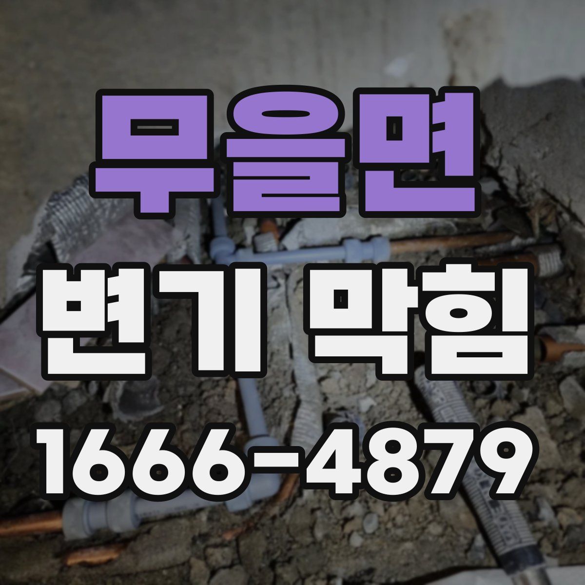 무을면 변기 막힘