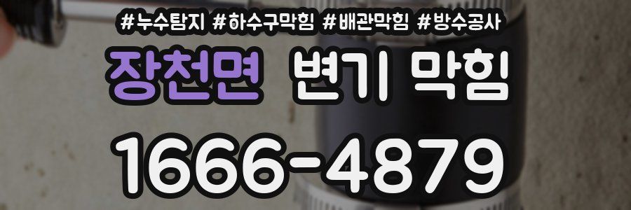 장천면 변기 막힘