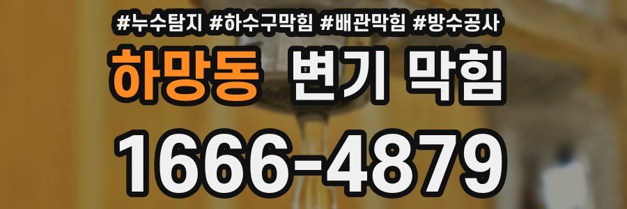 하망동 변기 막힘