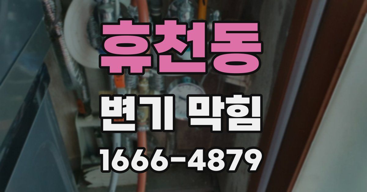휴천동 변기 막힘