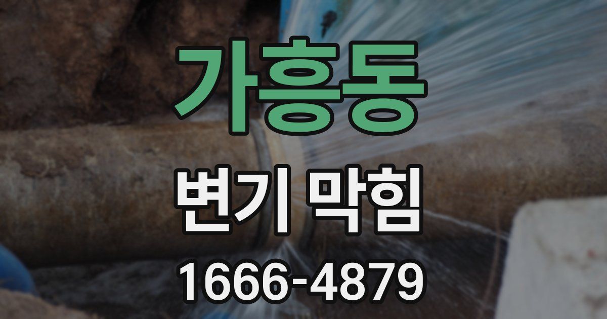 가흥동 변기 막힘