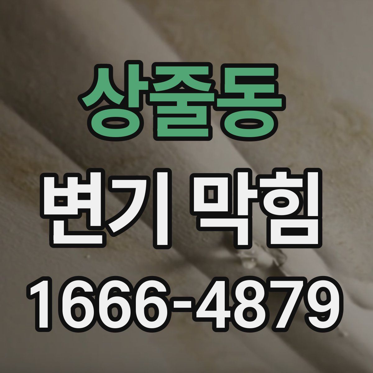 상줄동 변기 막힘