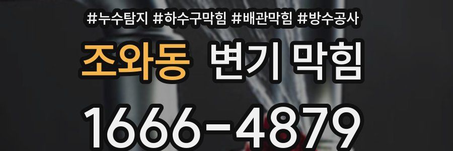 조와동 변기 막힘