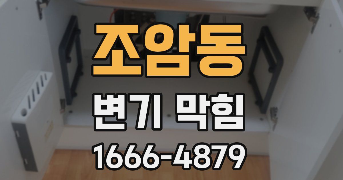 조암동 변기 막힘