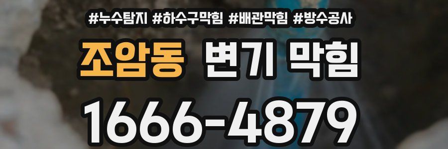 조암동 변기 막힘