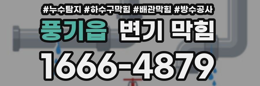 풍기읍 변기 막힘