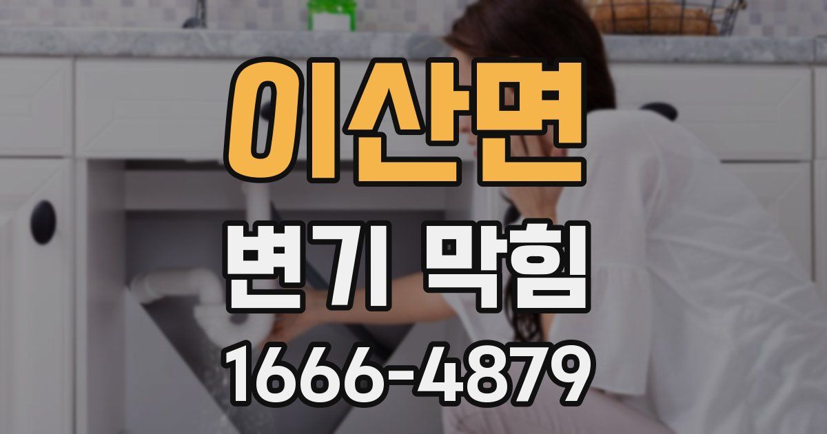 이산면 변기 막힘
