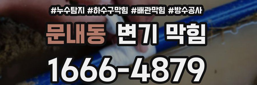 문내동 변기 막힘